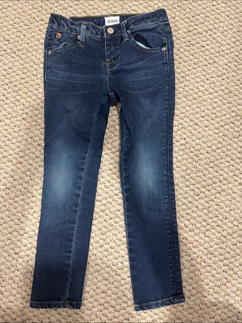 Hudson Jeans Girl’s Dark Indigo Skinny Jeans